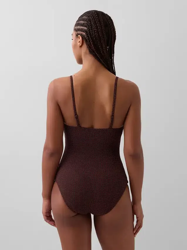 Badkleding met ronde hals