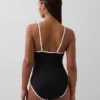 Badkleding met ronde hals