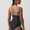Badkleding met ronde hals