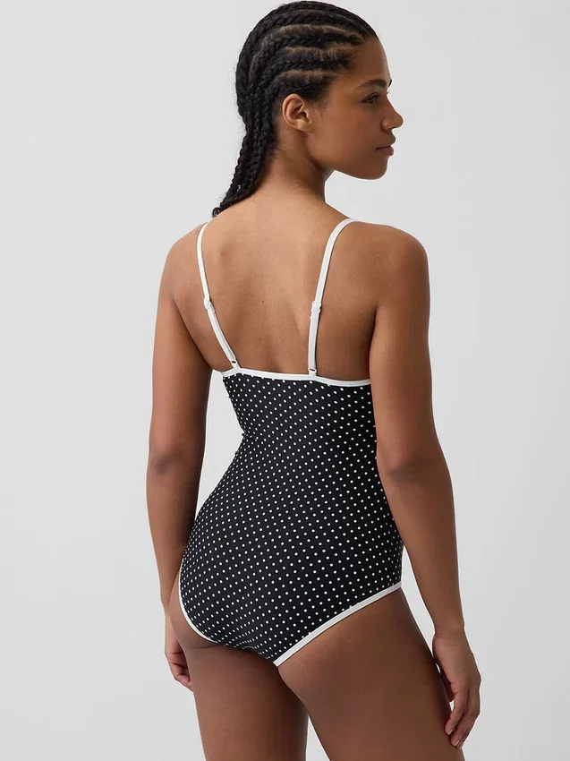Badkleding met ronde hals