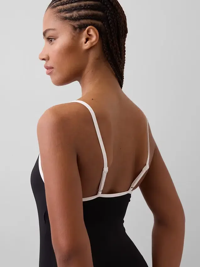 Badkleding met ronde hals