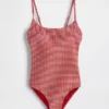 Badkleding met ronde hals