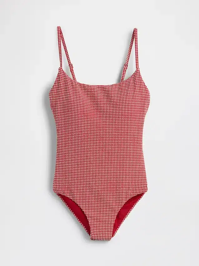 Badkleding met ronde hals