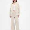 Baggy broek van corduroy met middelhoge taille