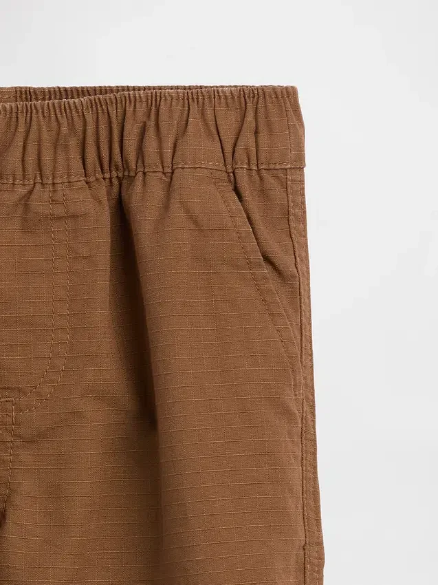 Baggy carpenter-broek met dubbele knieën voor peuters, met elastische tailleband