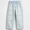 Baggy carpenter-Jeans met elastische tailleband voor Baby & Peuter
