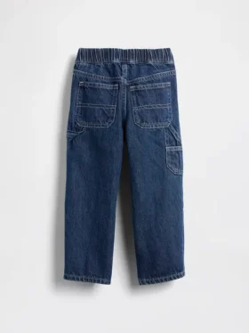 Baggy carpenter-Jeans met elastische tailleband voor Baby & Peuter