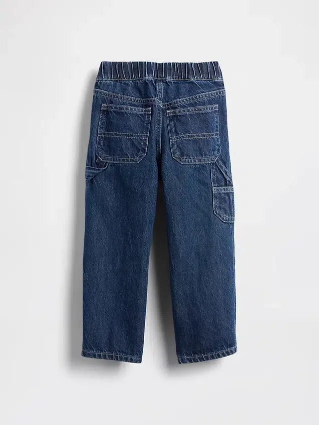 Baggy carpenter-Jeans met elastische tailleband voor Baby & Peuter