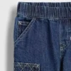 Baggy carpenter-Jeans met elastische tailleband voor Baby & Peuter