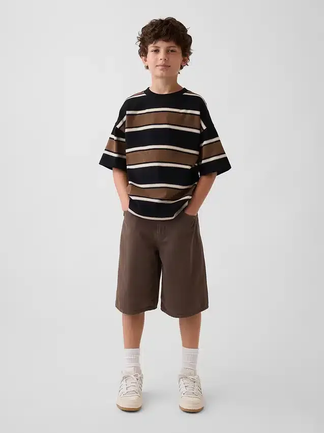 Baggy denimkorte broeken voor kinderen