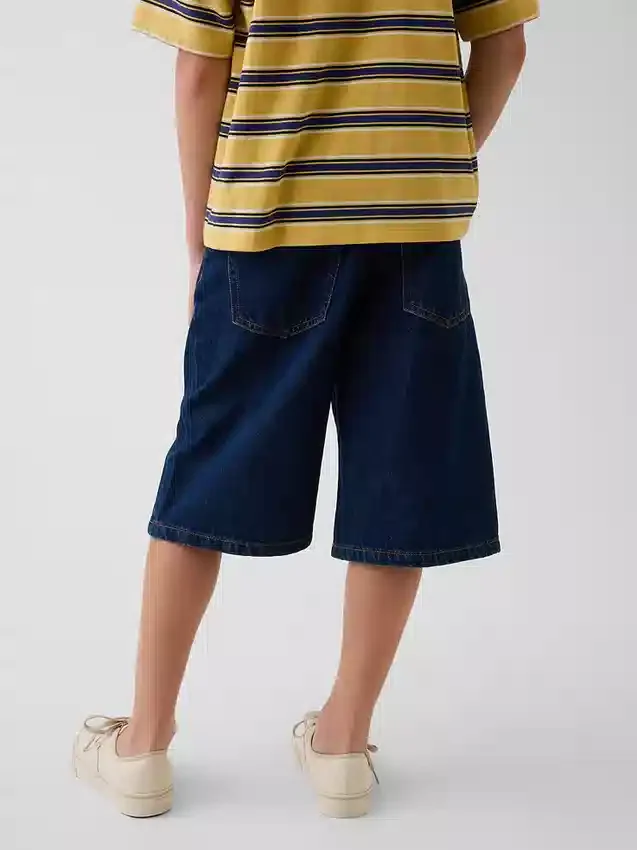 Baggy denimkorte broeken voor kinderen