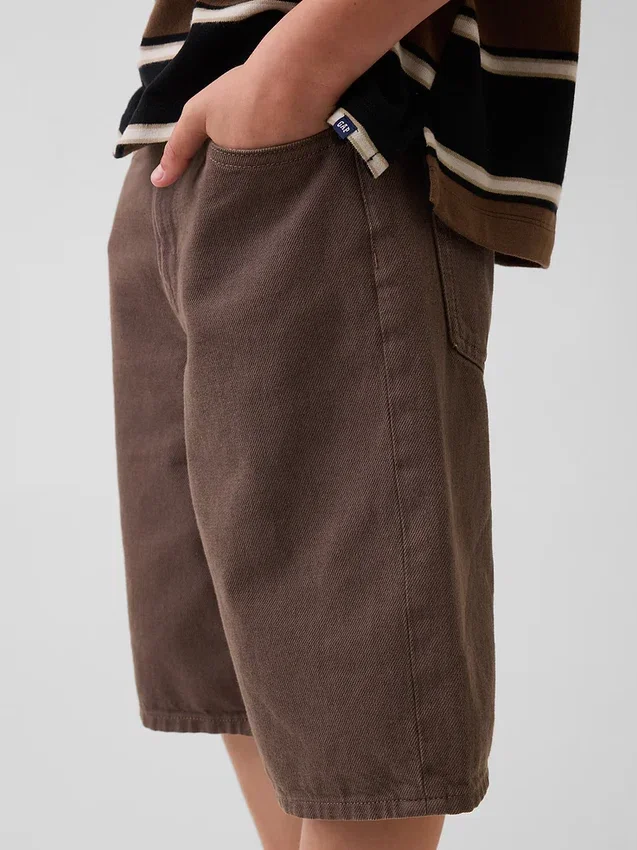 Baggy denimkorte broeken voor kinderen
