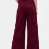 Baggy-Jeans met bloemenprint en middelhoge taille