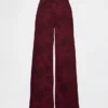 Baggy-Jeans met bloemenprint en middelhoge taille