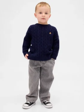 Baggy-jeans met elastische tailleband voor Baby & Peuter