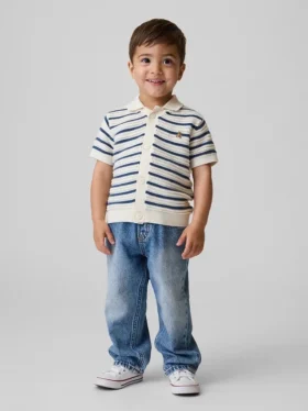 Baggy-jeans met elastische tailleband voor Baby & Peuter