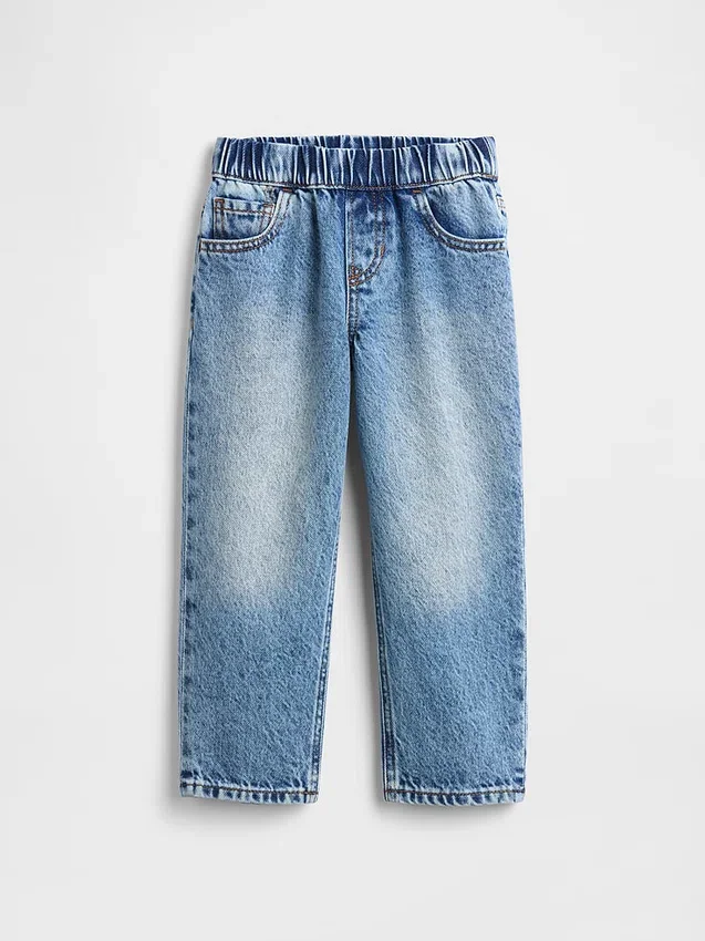 Baggy-jeans met elastische tailleband voor Baby & Peuter