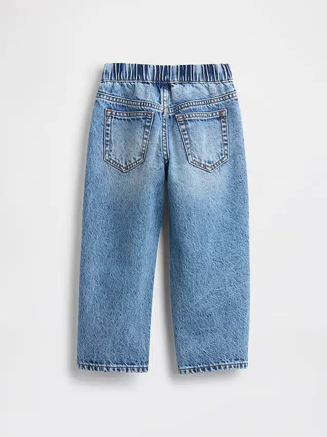 Baggy-jeans met elastische tailleband voor Baby & Peuter