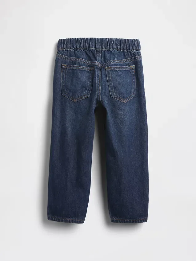 Baggy-jeans met elastische tailleband voor Baby & Peuter