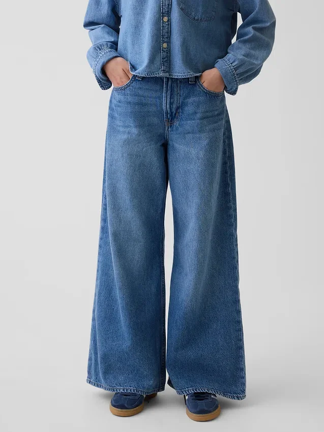 Baggy-Jeans met lage taille voor kinderen