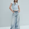 Baggy-Jeans met lage taille voor kinderen