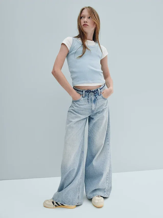 Baggy-Jeans met lage taille voor kinderen