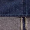 Baggy-Jeans met middelhoge taille en metallic omgeslagen boorden