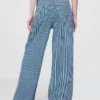 Baggy-Jeans met ultrazachte denimstrepen en middelhoge taille