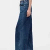 Baggy jeans van gebreide denim met middelhoge taille