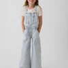 Baggy-overall met strepen van denim voor kinderen