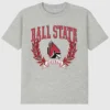Ball State University Laurels donker T-shirt met afbeelding
