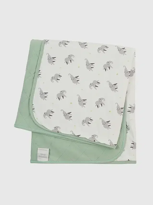 Bamboe babydeken met kleine olifant