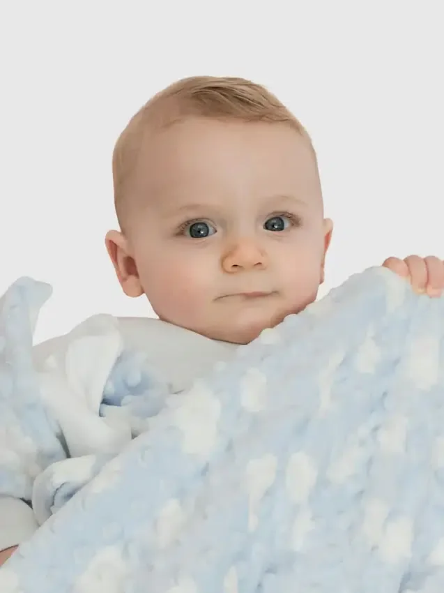Bamboe Little Blue Cozy Cloud-deken