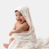 Bamboe Little Bunny-set met badhanddoek met capuchon