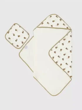 Bamboe Little Lion-handdoekset met capuchon