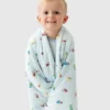 Bamboe Little Trucks-babydeken