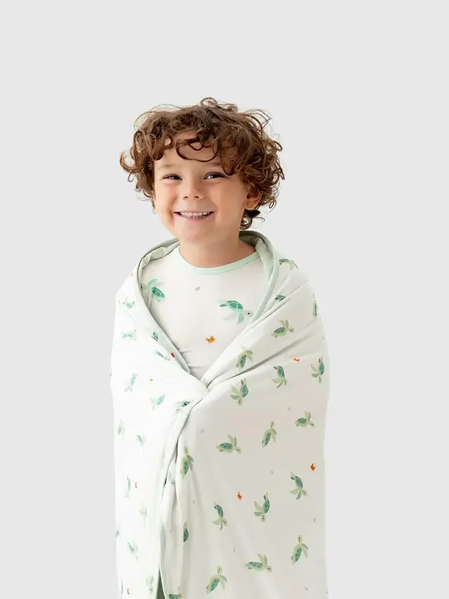 Bamboe Little Turtle-babydeken