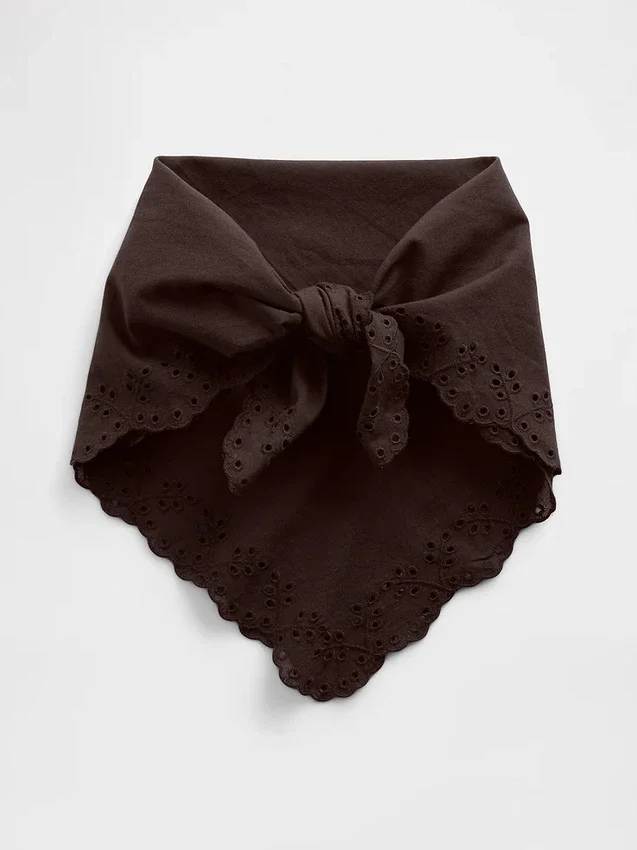 Bandana-sjaal van 100% katoen met oogjes