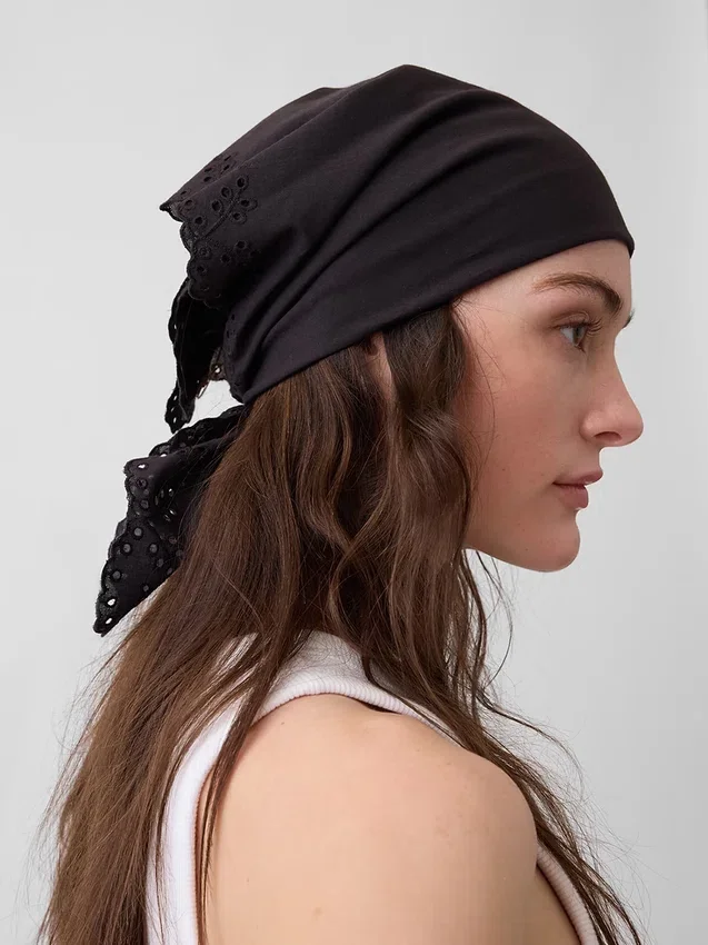 Bandana-sjaal van 100% katoen met oogjes