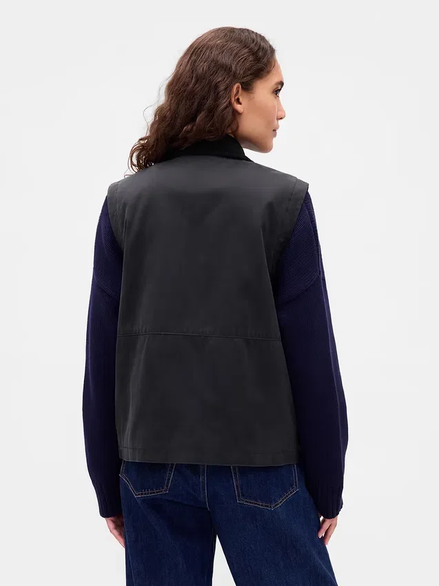 Barn-vest van gewaxt canvas