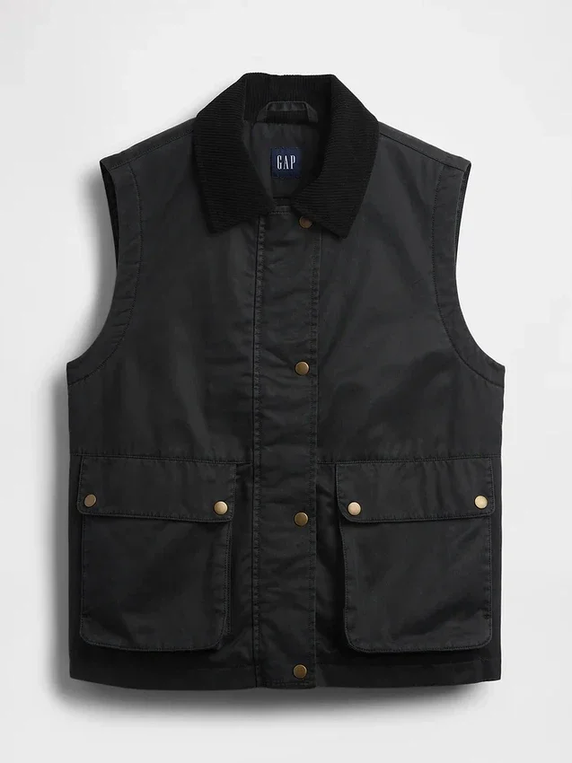 Barn-vest van gewaxt canvas
