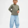 Barrel-jeans met elastische tailleband voor Baby & Peuter