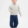 Barrel-jeans met elastische tailleband voor Baby & Peuter