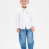 Barrel-jeans met elastische tailleband voor Baby & Peuter