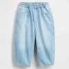 Barrel-jeans met elastische tailleband voor Baby & Peuter