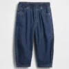Barrel-jeans met elastische tailleband voor Baby & Peuter