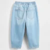 Barrel-jeans met elastische tailleband voor Baby & Peuter