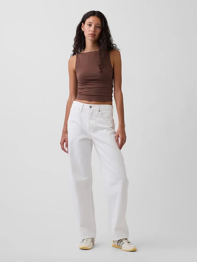 Barrel-Jeans met hoge taille
