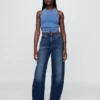 Barrel-Jeans met hoge taille