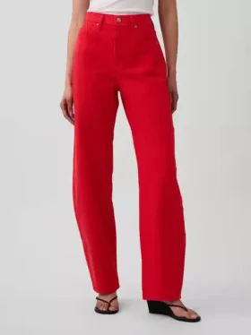 Barrel-Jeans met hoge taille
